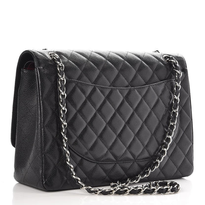 Chanel Caviar Quilted Maxi Double Flap Black 4 of 9