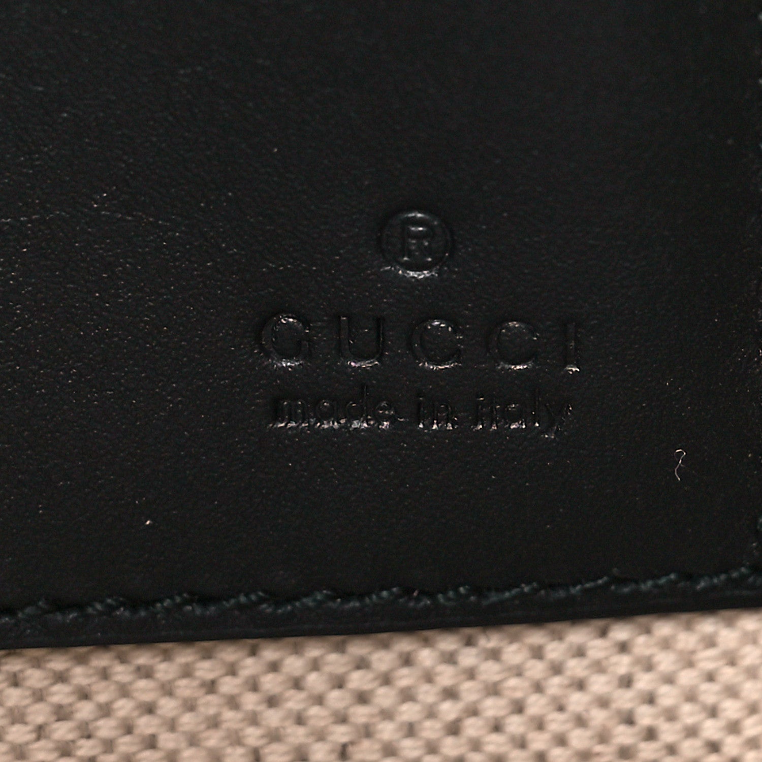 Gucci GG Supreme Monogram Angry Cat Zip Wristlet Pouch Beige 6 of 8