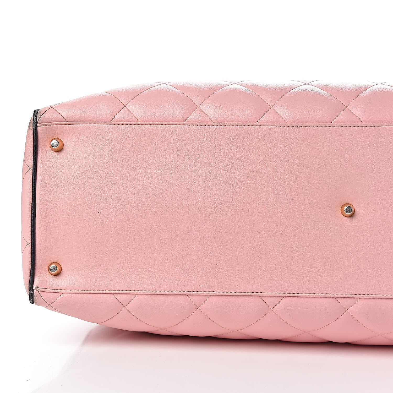 Chanel Calfskin Quilted Large Bowler Pink 28 of 34