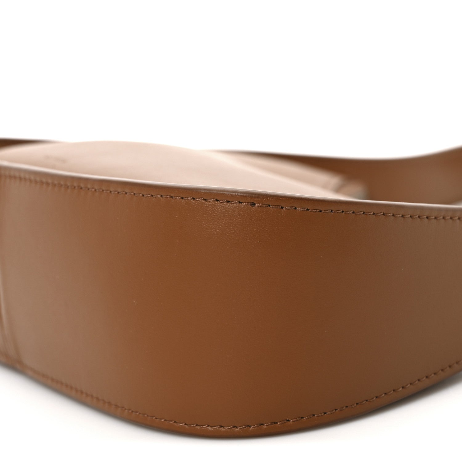 The Row Smooth Calfskin Half Moon Shoulder Bag Chestnut 9 of 9