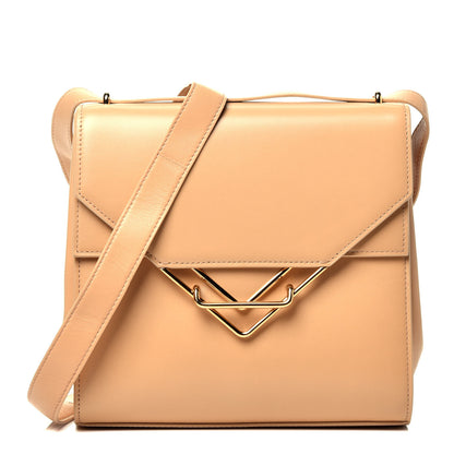 Bottega Veneta Box Calfskin Nappa Clip Bag Almond Gold 1 of 10