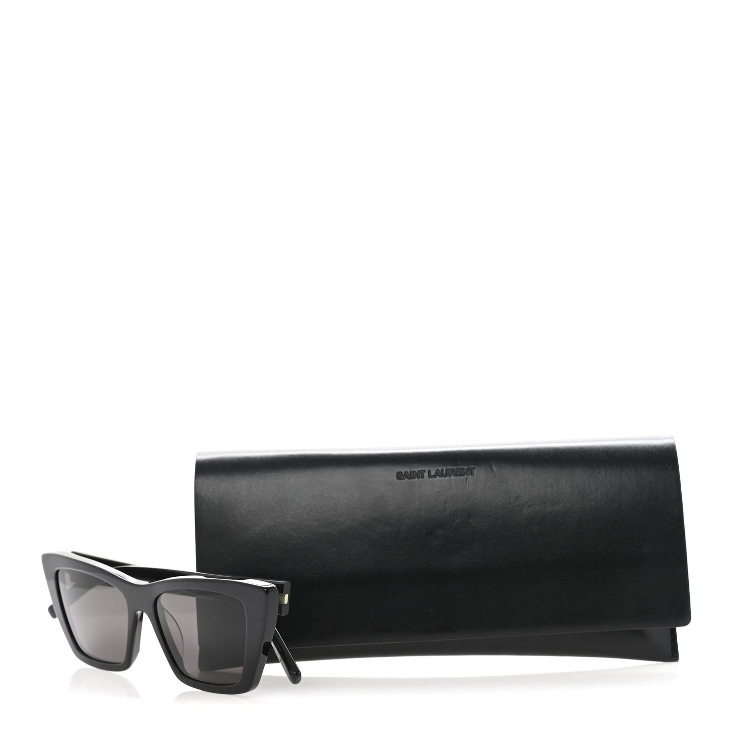 Acetate Mica Cat Eye Sunglasses SL 276 Black