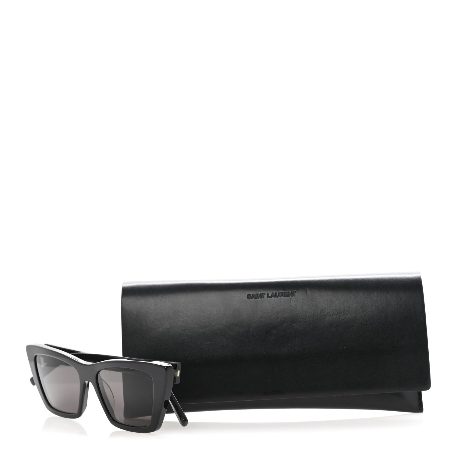 Saint Laurent Acetate Mica Cat Eye Sunglasses SL 276 Black 8 of 8