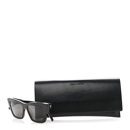 Saint Laurent Acetate Mica Cat Eye Sunglasses SL 276 Black 8 of 8