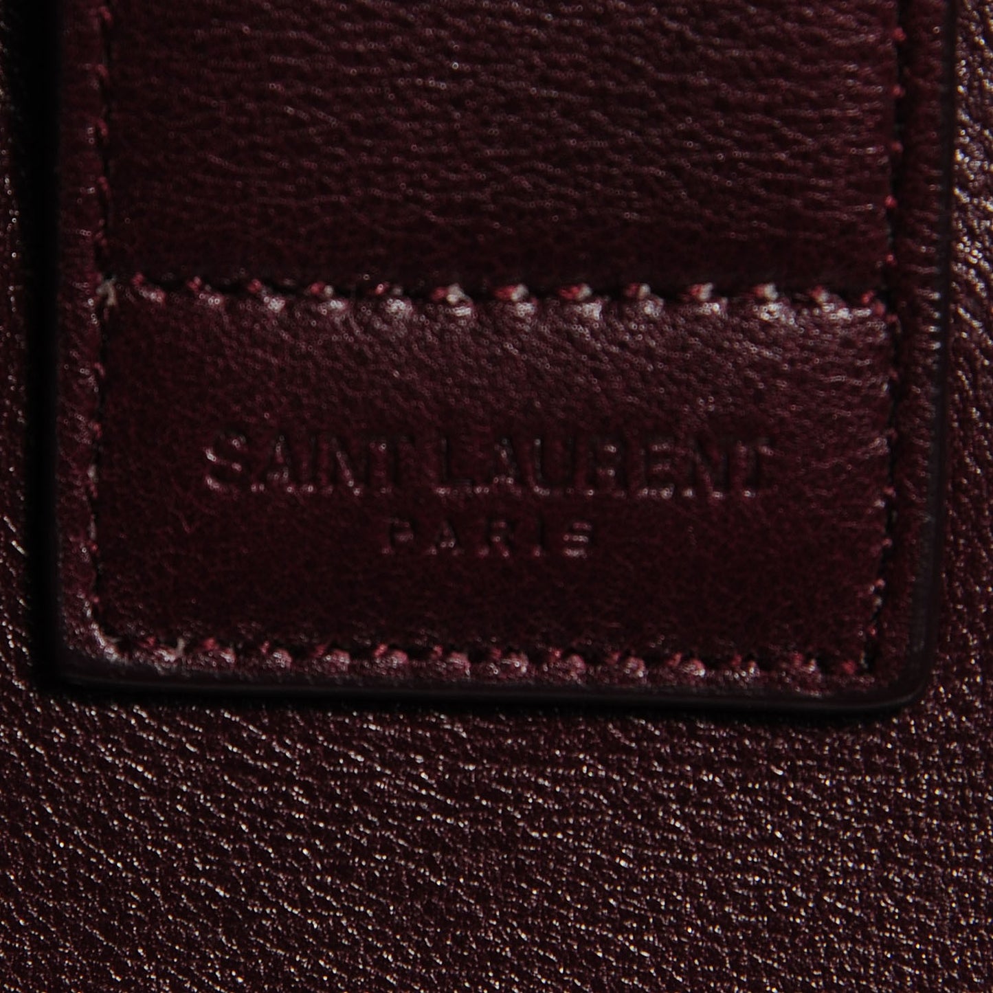 Smooth Calfskin Medium Cabas Monogram Bordeaux
