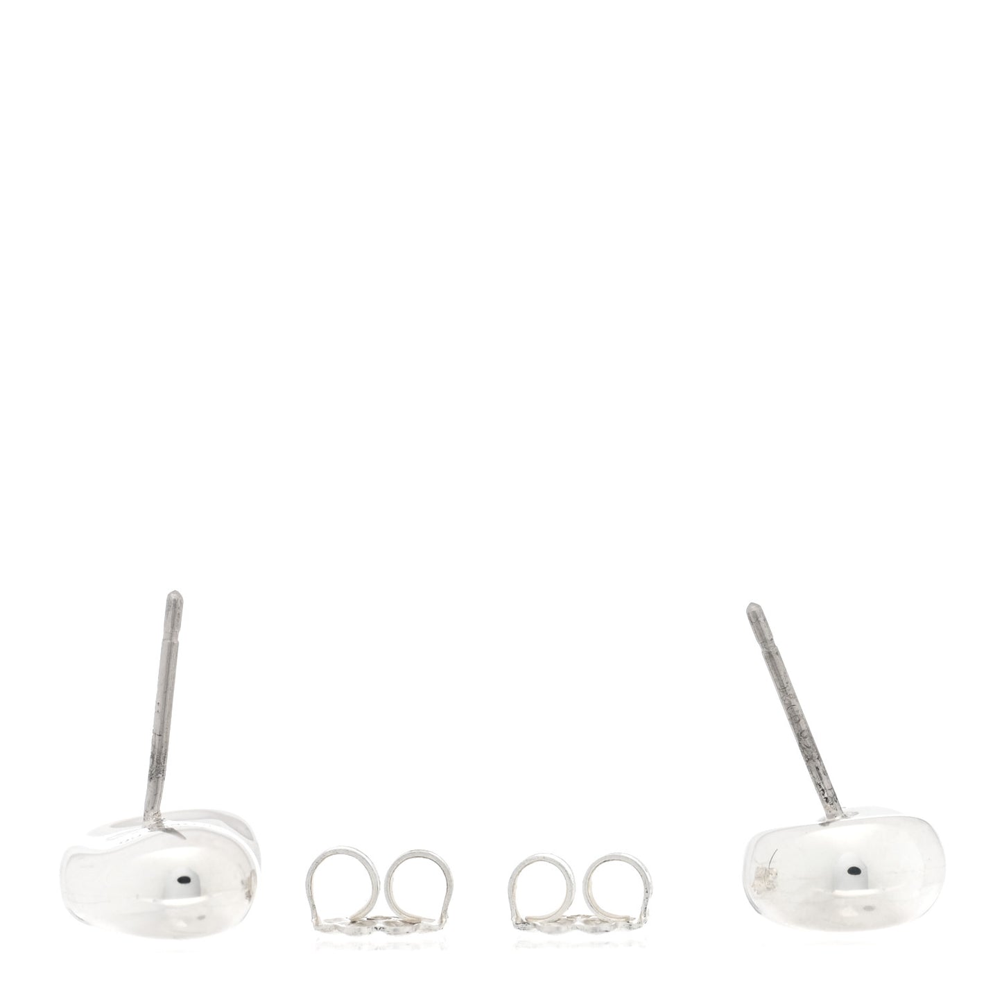 Sterling Silver 11mm Elsa Peretti Bean Earrings