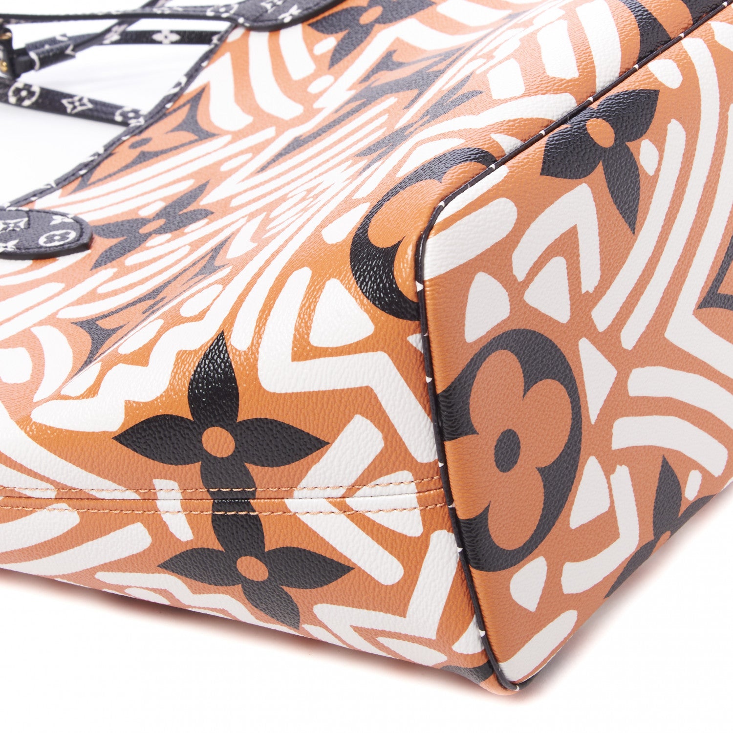 Louis Vuitton Monogram Giant Crafty Neverfull MM Creme Caramel 5 of 8