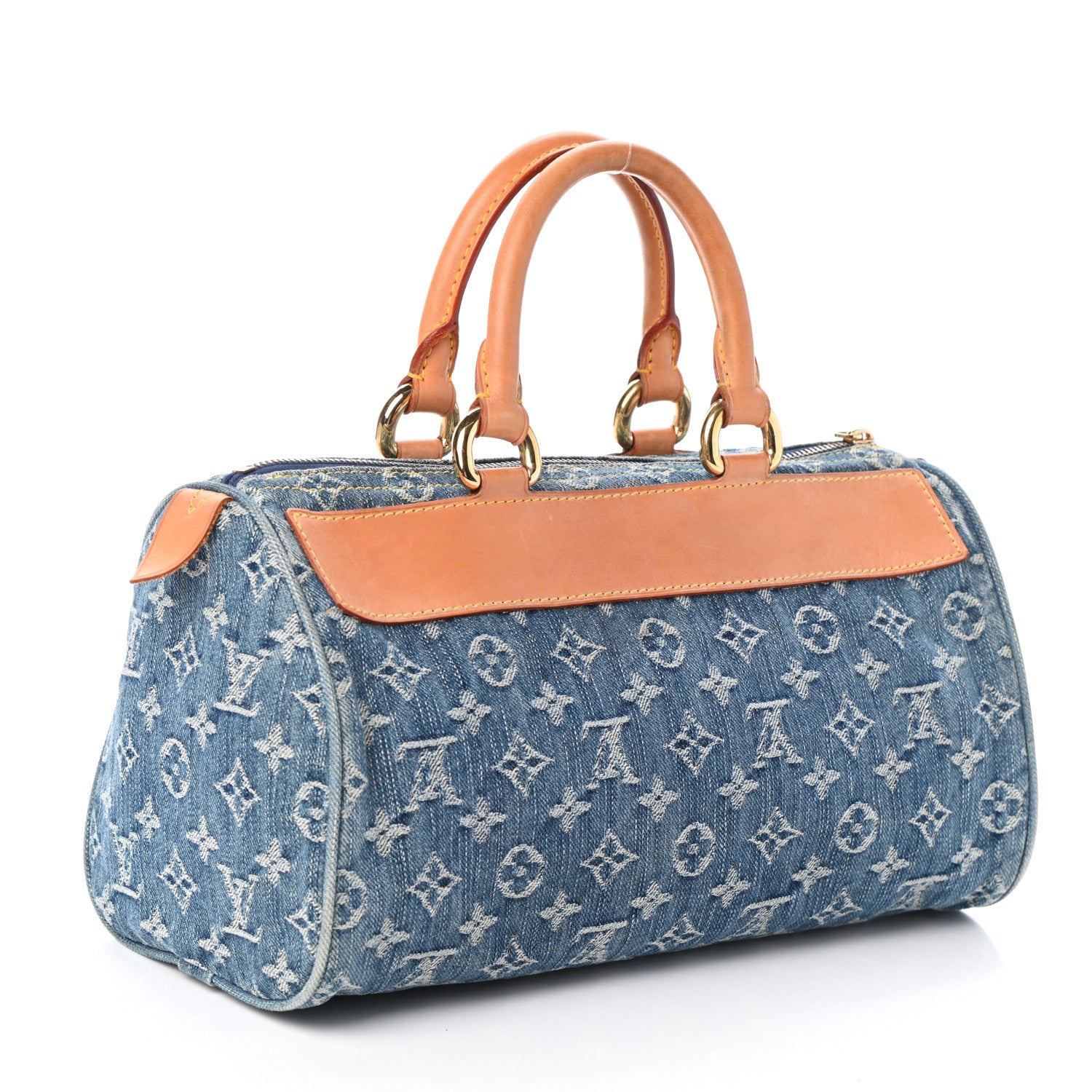 Louis Vuitton Monogram Denim Neo Speedy Blue 3 of 9
