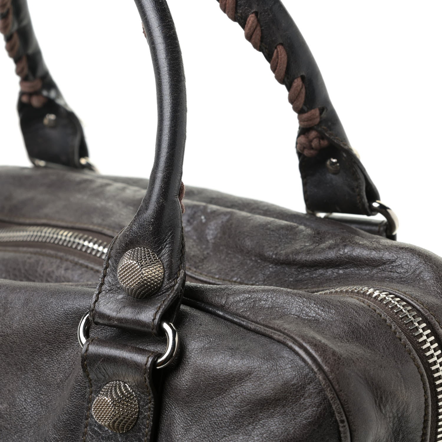 Balenciaga Agneau Giant 12 Silver Hardware Office Tote Charbon 16 of 26