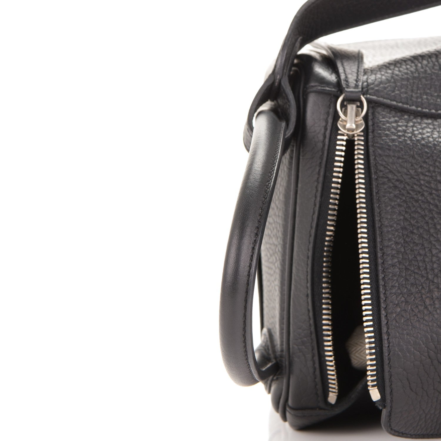 Hermes Taurillon Clemence Lindy 30 Black 11 of 16