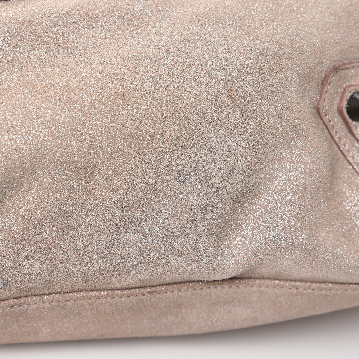 Metallic Craquele Calfskin Classic Hardware City Bois de Rose