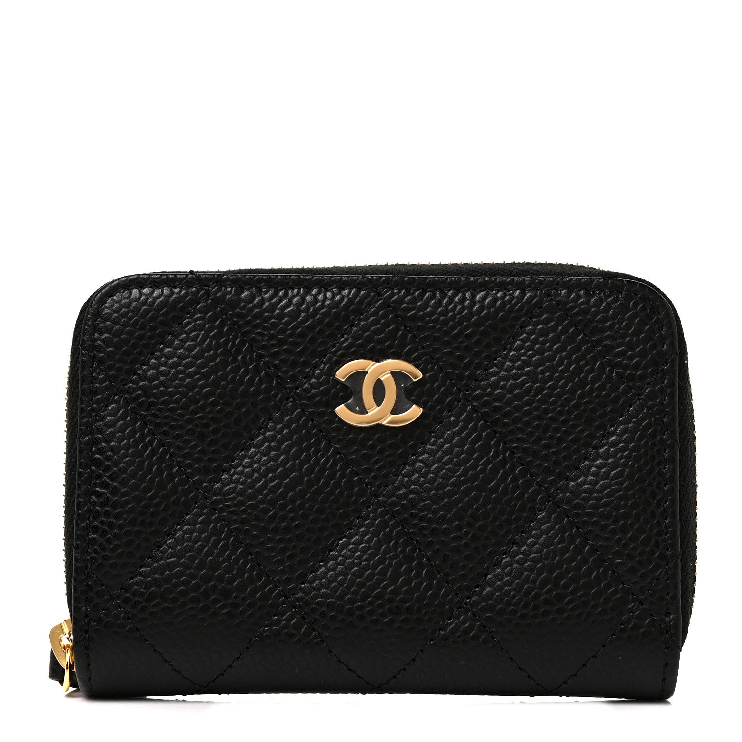 Chanel Caviar Quilted Classic Zipped Coin Purse Black 1 of 10