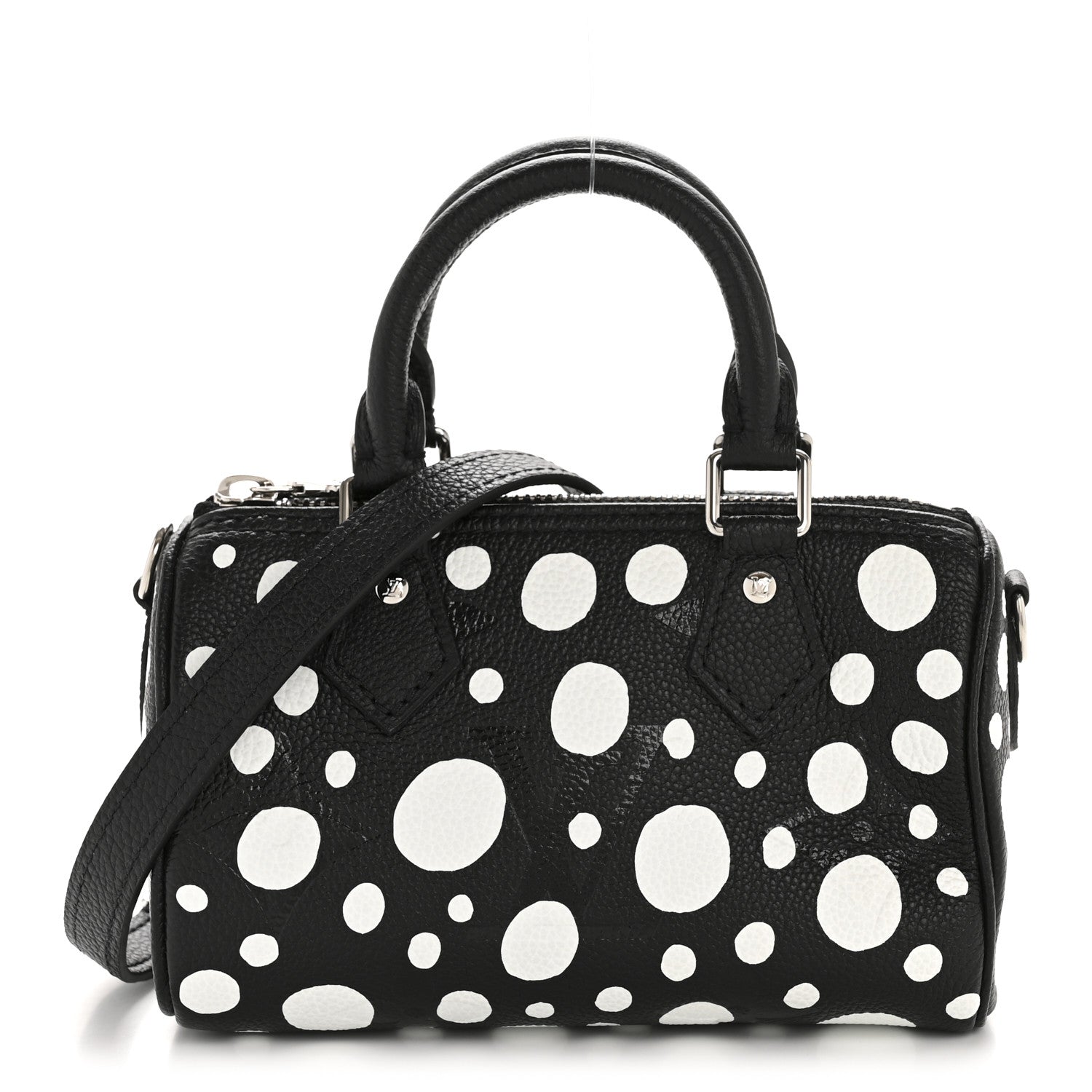 Louis Vuitton LV X YK Empreinte Infinity Dots Nano Speedy Bandouliere Black White 1 of 11
