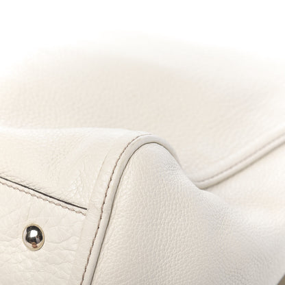Gucci Pebbled Calfskin Large Soho Shoulder Bag Off White 15 of 15