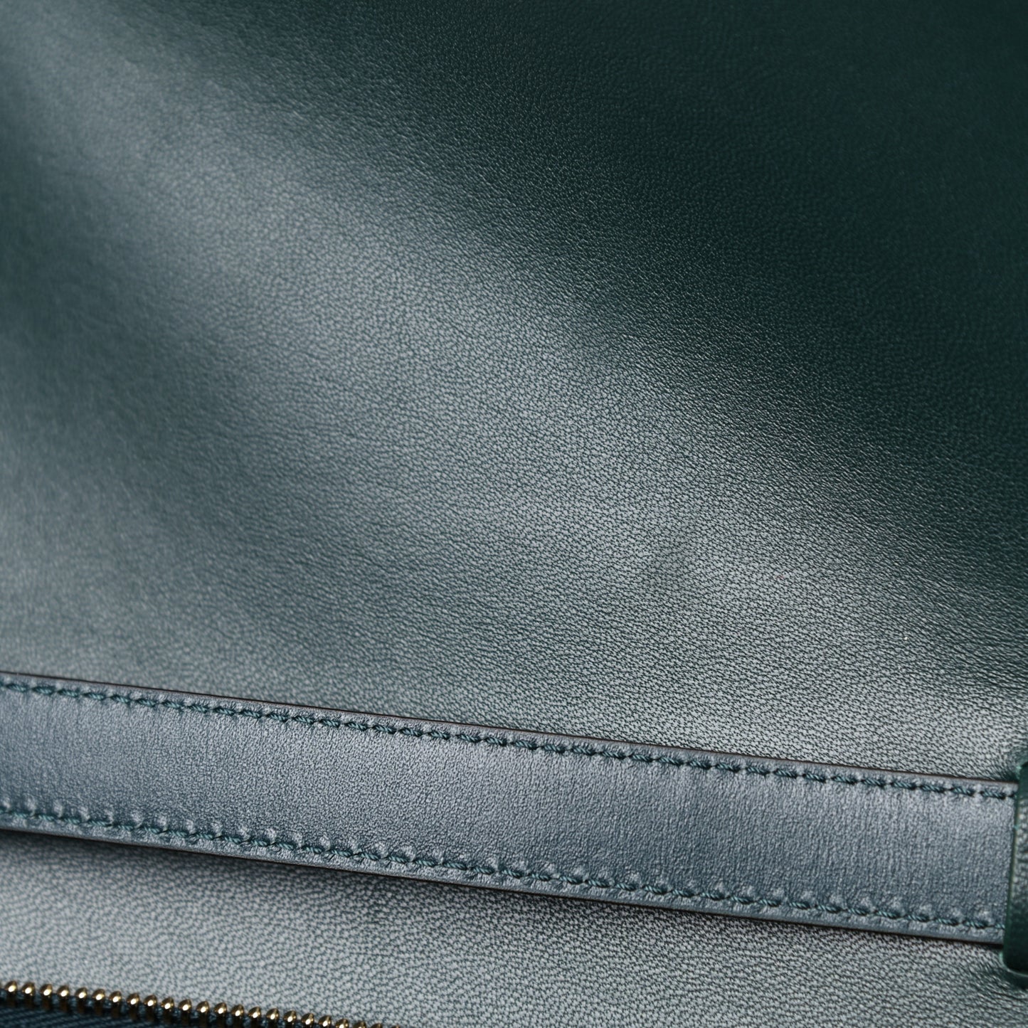 Box Calfskin Medium Classic Box Flap Bag Dark Green