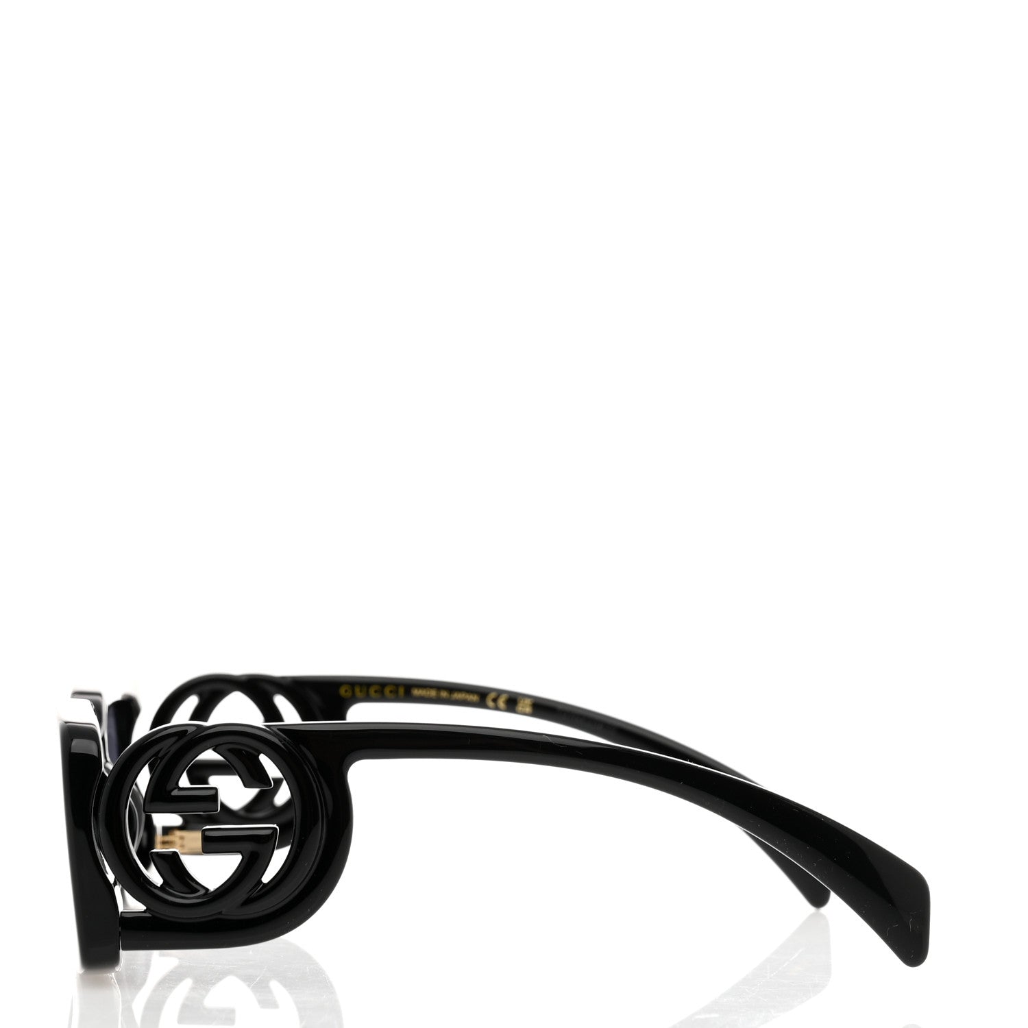 Gucci Acetate Chaise Rectangle Frame Sunglasses GG1325S Black 3 of 8
