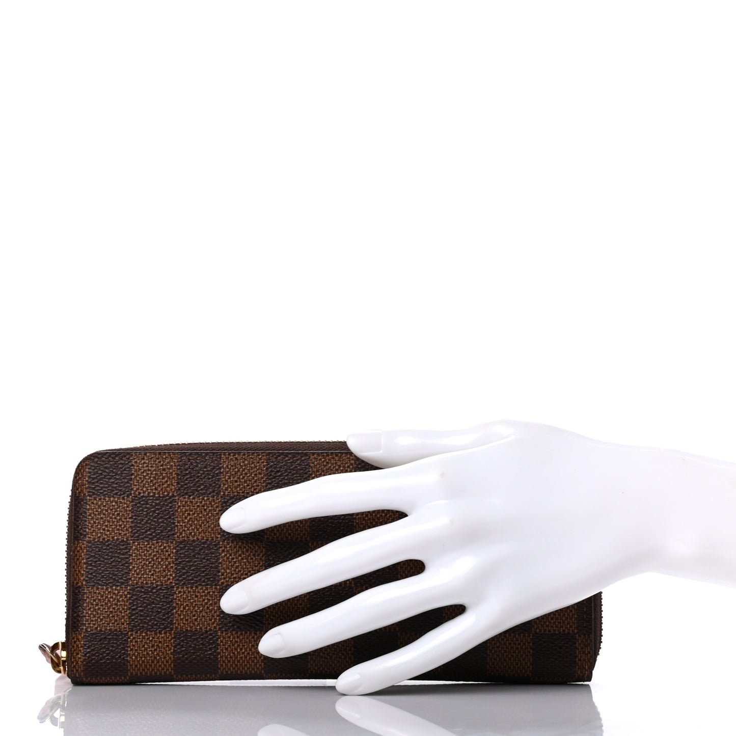 Damier Ebene Clemence Wallet Rose Ballerine