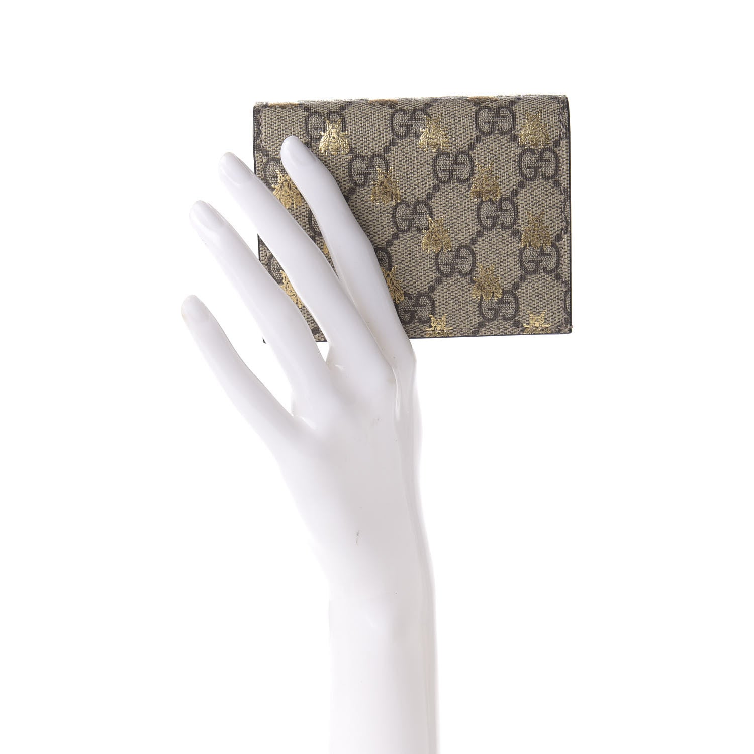Gucci GG Supreme Monogram Bee Print Card Case 2 of 7