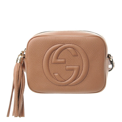 Gucci Pebbled Calfskin Small Soho Disco Bag Camelia 1 of 7