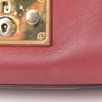 Gucci Calfskin Small Padlock Shoulder Bag Hibiscus Red 11 of 21