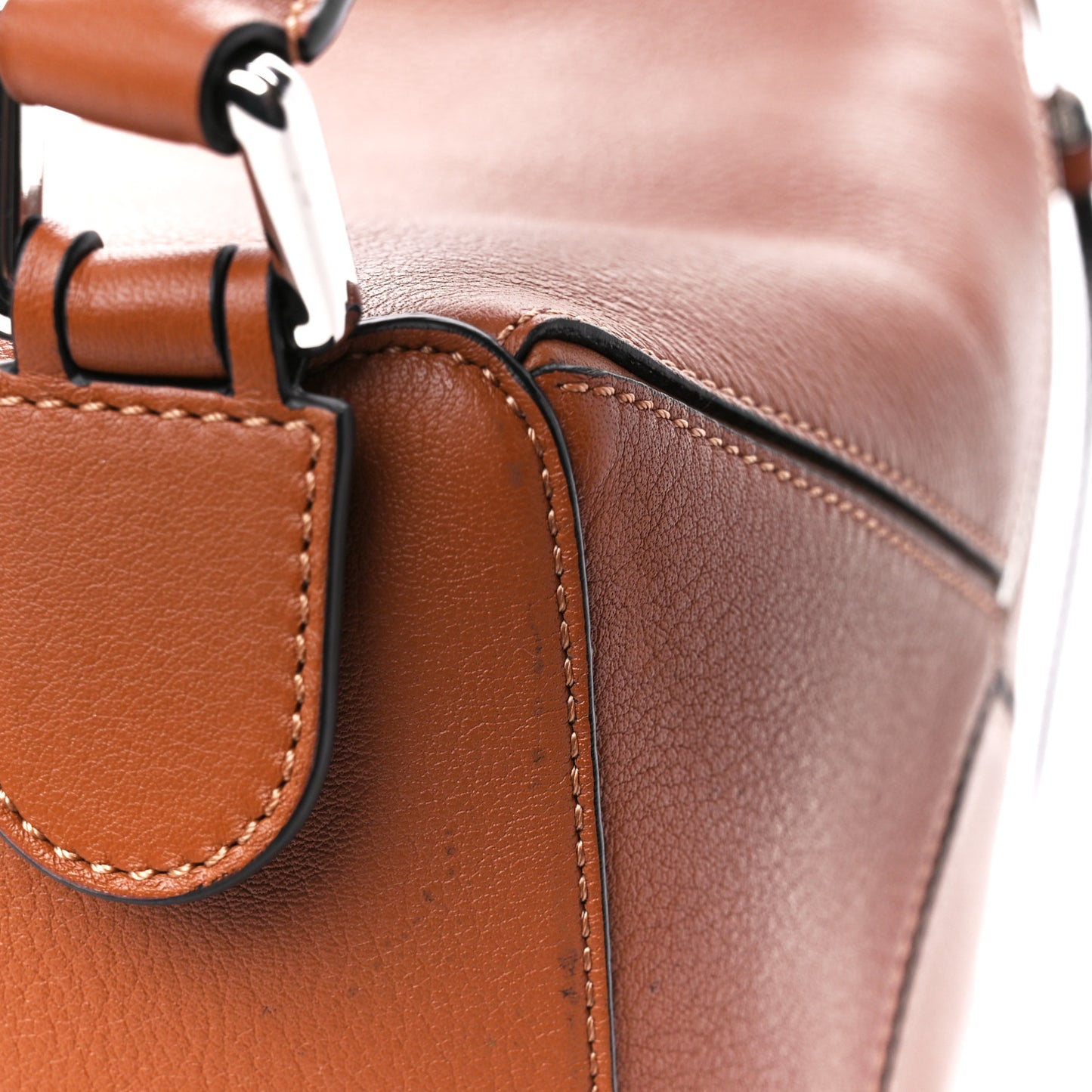 Calfskin Small Puzzle Bag Tan