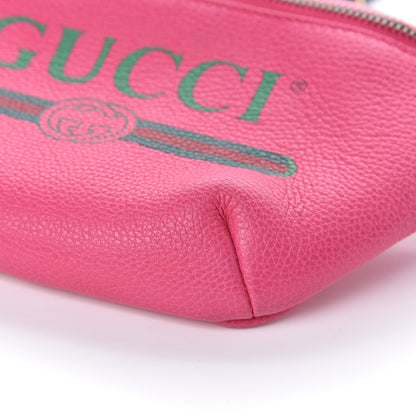 Gucci Grained Calfskin Small Logo Belt Bag Box Pink Green 11 of 11