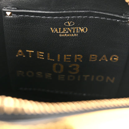 Valentino Garavani Metallic Nappa Atelier 03 Rose Edition Round Crossbody Bag Antique Brass 6 of 9