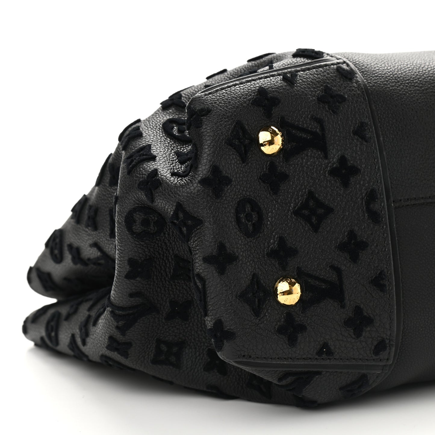 Cuir Orfevre Veau Cachemire Tote W GM Black
