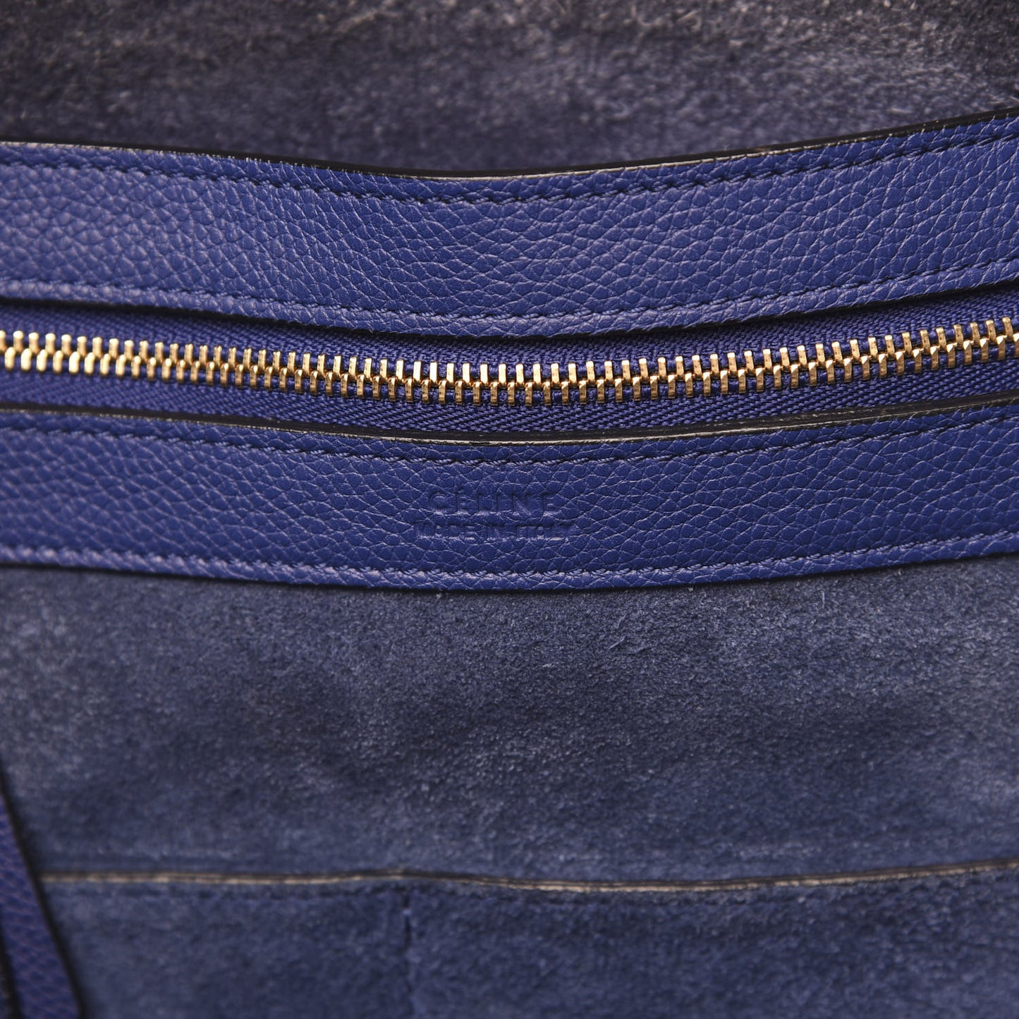 Soft Grained Calfskin Medium Belt Cabas Phantom Indigo