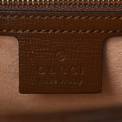 Gucci GG Supreme Monogram Azalea Calfskin Web Small Jackie 1961 Hobo Beige Ebony Brown Sugar 7 of 8