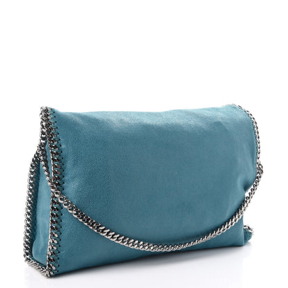 Stella McCartney Shaggy Deer Falabella Fold Over Tote Blue 3 of 7