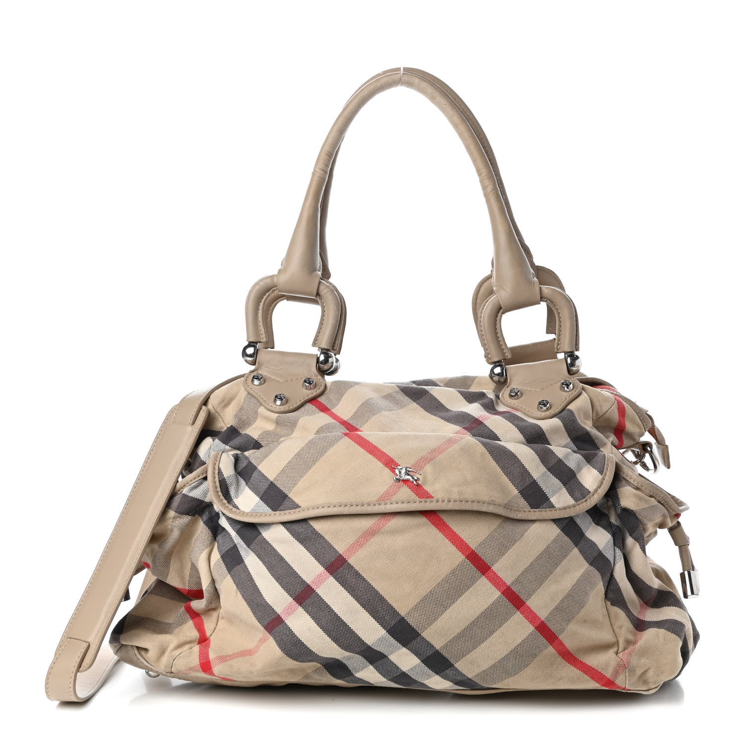 Burberry Nova Check Tote Diaper Bag Beige 3 of 13