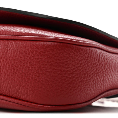 Gucci Pebbled Calfskin Medium Soho Flap Crossbody Vibrant Red 10 of 10