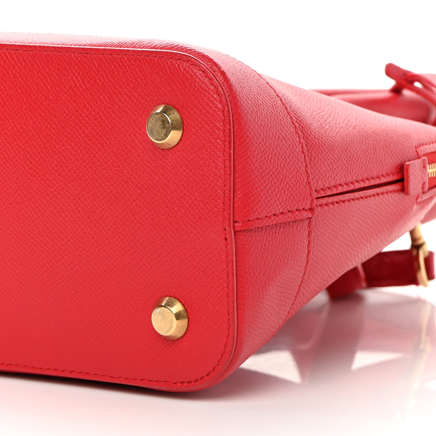 Balenciaga Grained Calfskin S Ville Top Handle Bag Rouge Coquelicot 10 of 15