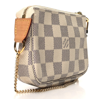 Louis Vuitton Damier Azur Mini Pochette Accessories 3 of 10