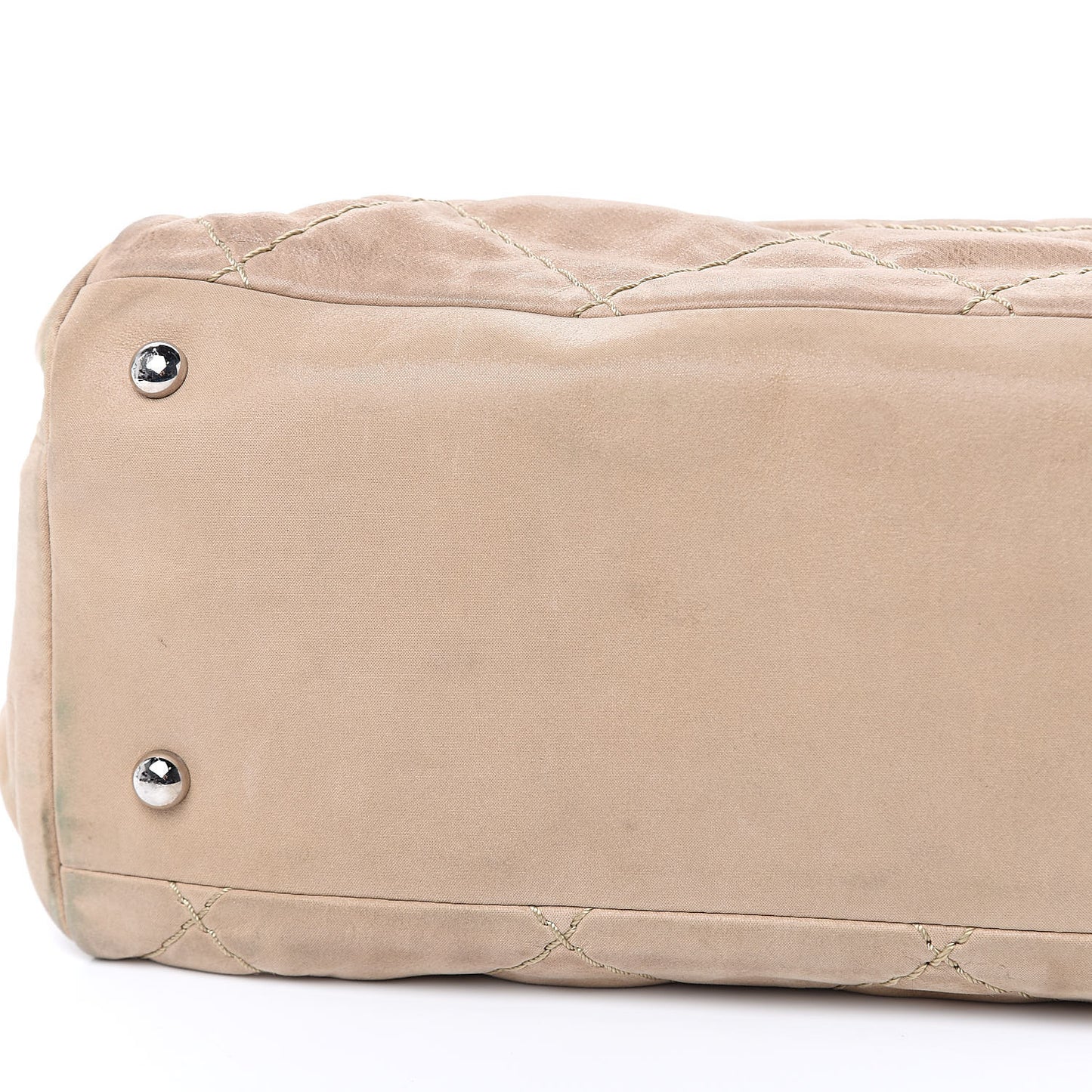 Iridescent Calfskin Small Sea Hit Tote Beige