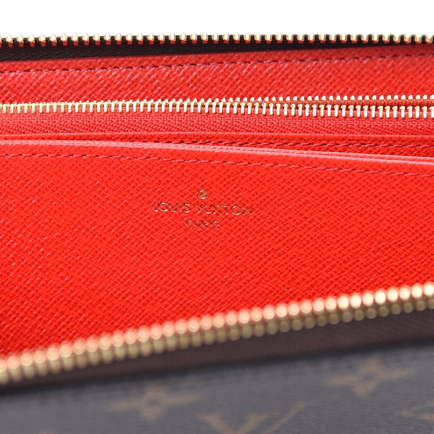 Monogram Zippy Wallet Coquelicot