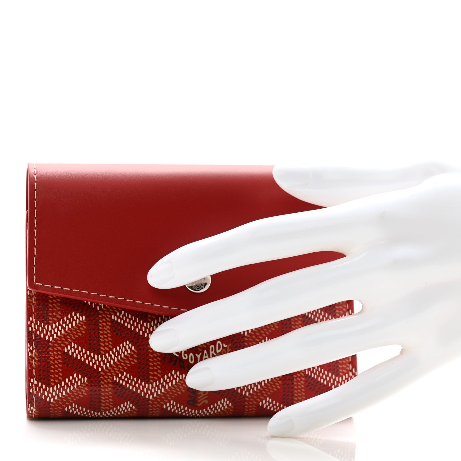 Goyard Goyardine Saint-Gabriel Compact Wallet Black Gold 2 of 8