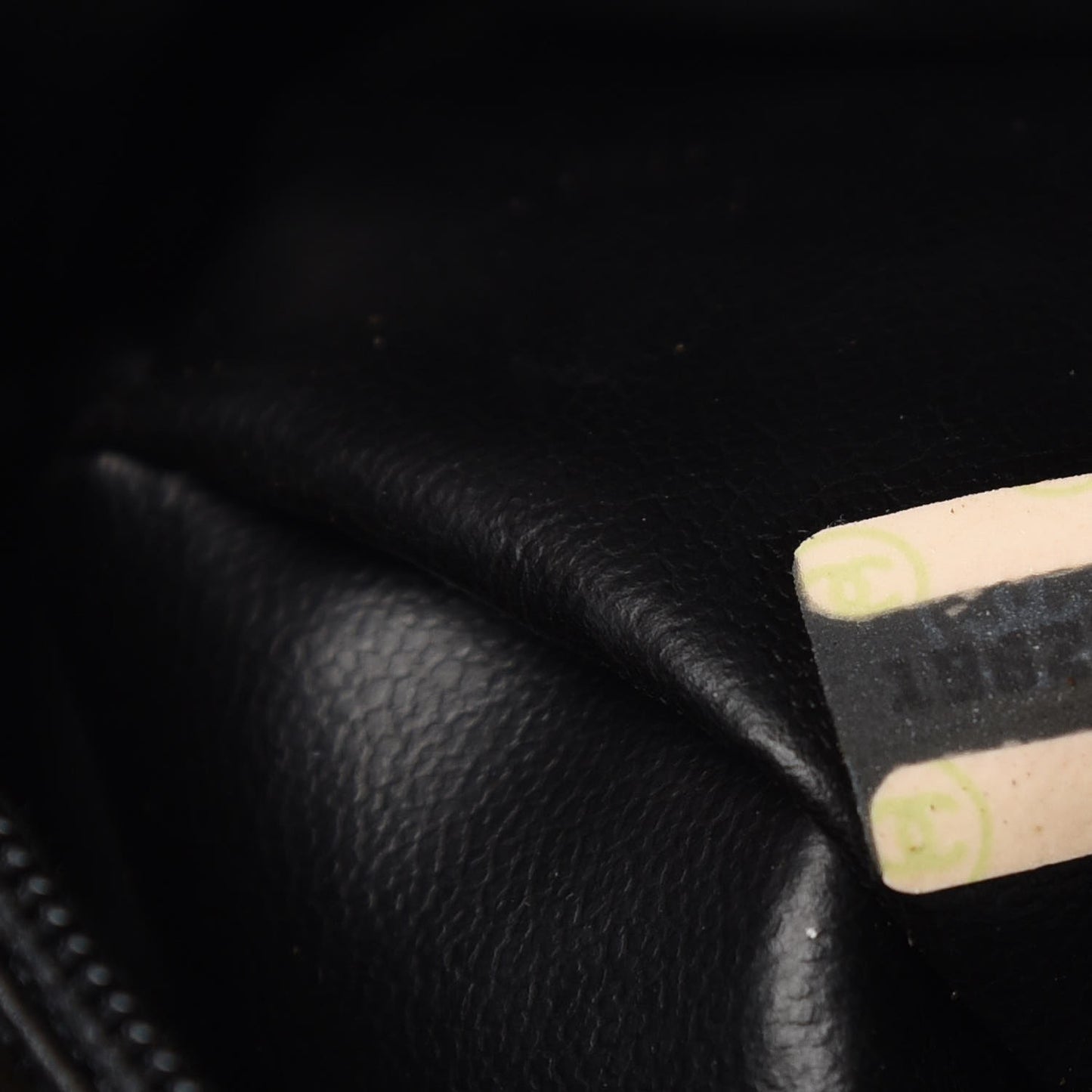 Lambskin Chevron Quilted Shoulder Bag Black