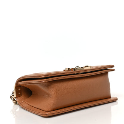 Chanel Caviar Quilted Small Boy Flap Brown 4 of 9