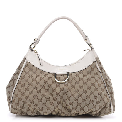 Gucci Monogram Large D Gold Hobo Off White 1 of 17