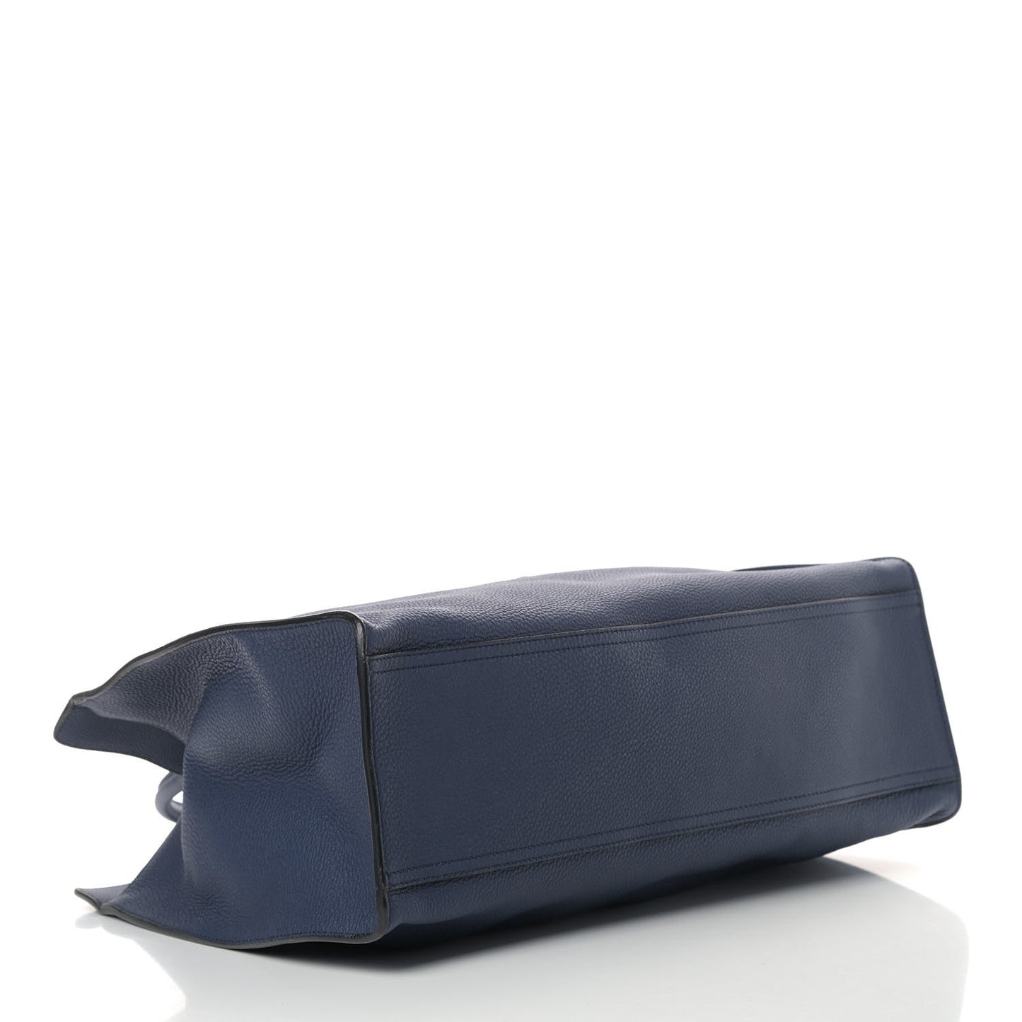 Soft Calfskin Medium Jackie Top Handle Bag Classic Blue Marine