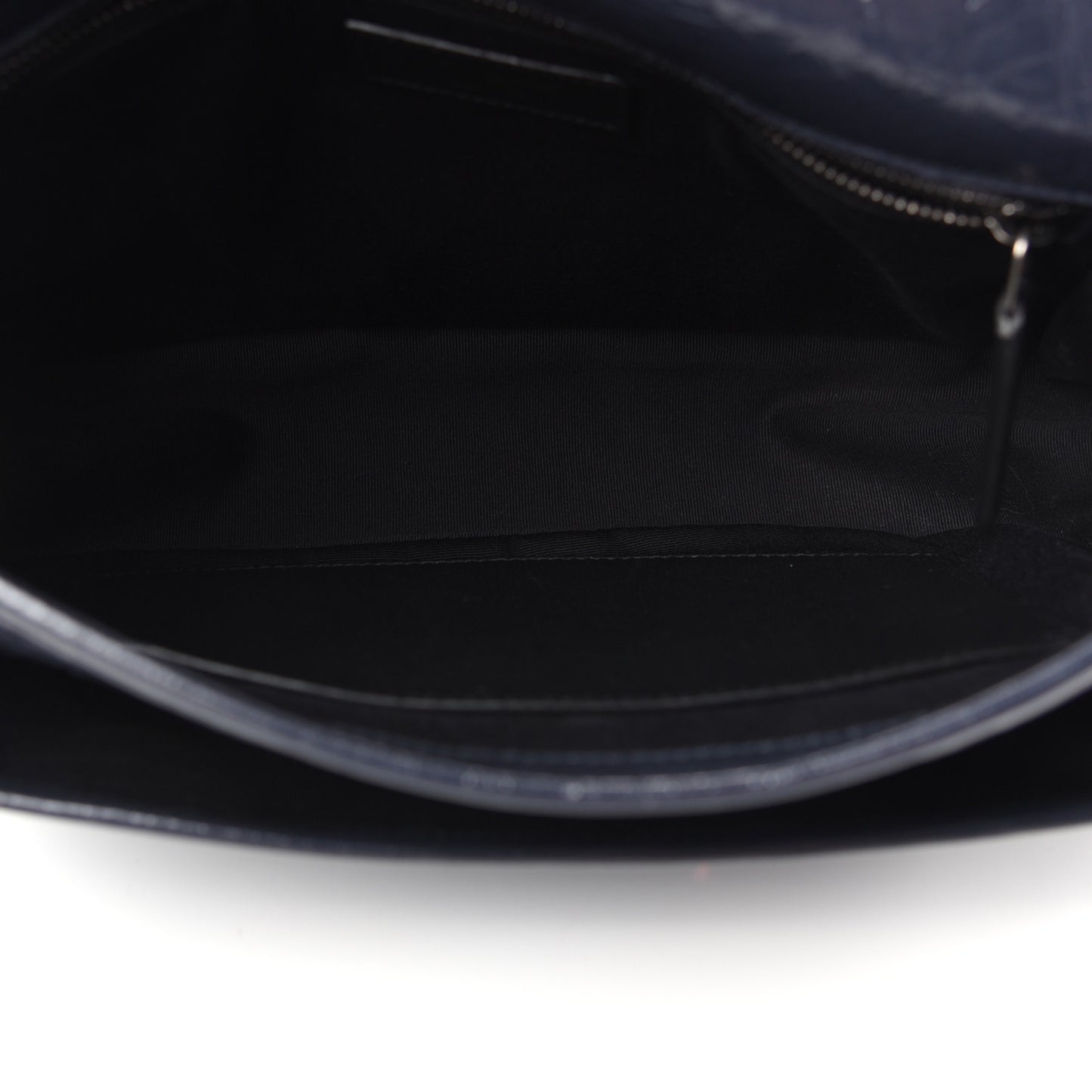 Crinkled Calfskin Matelasse Monogram Medium Niki Chain Satchel Deep Marine