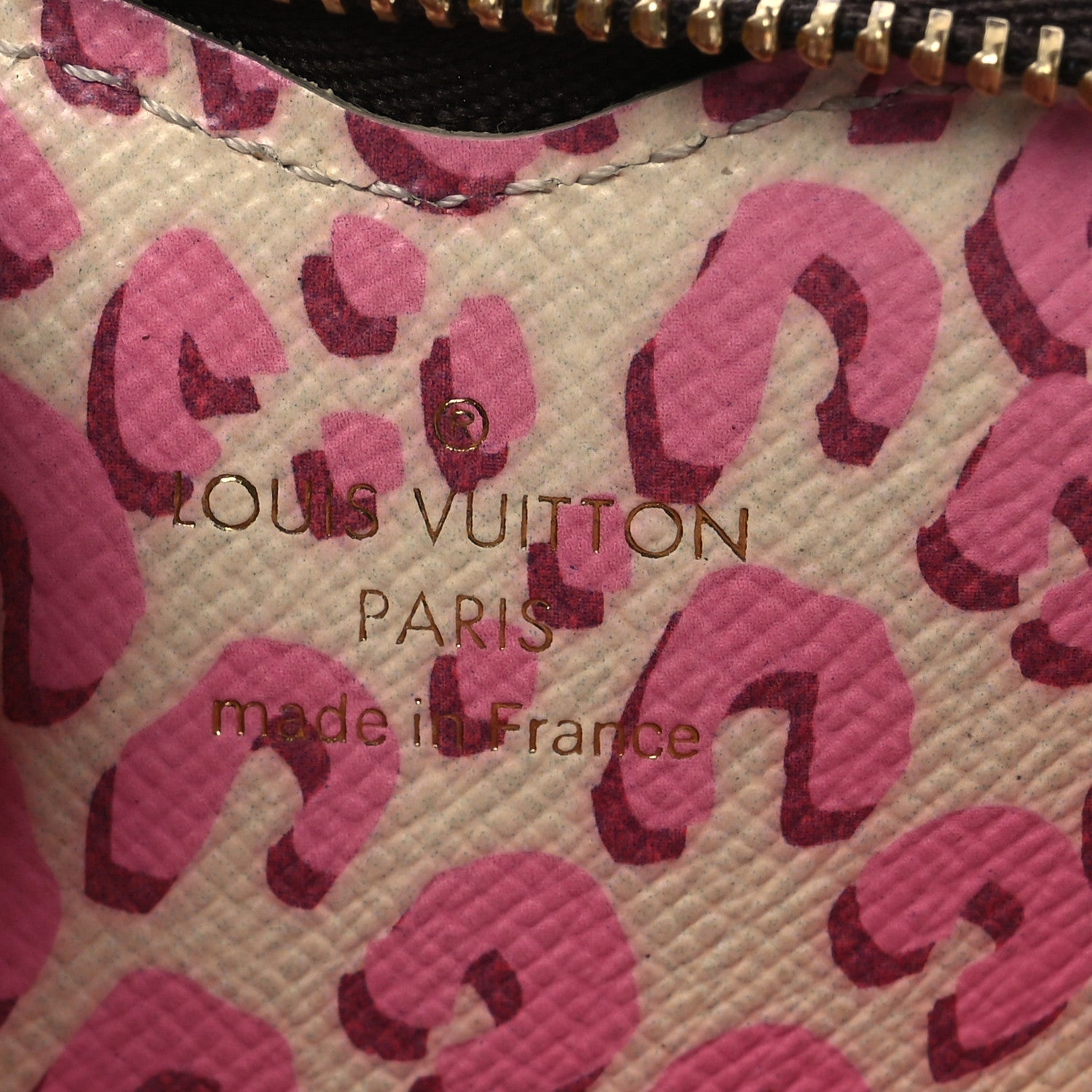 Louis Vuitton Monogram Leopard Coeur Heart Coin Purse Blanc Corail 6 of 8