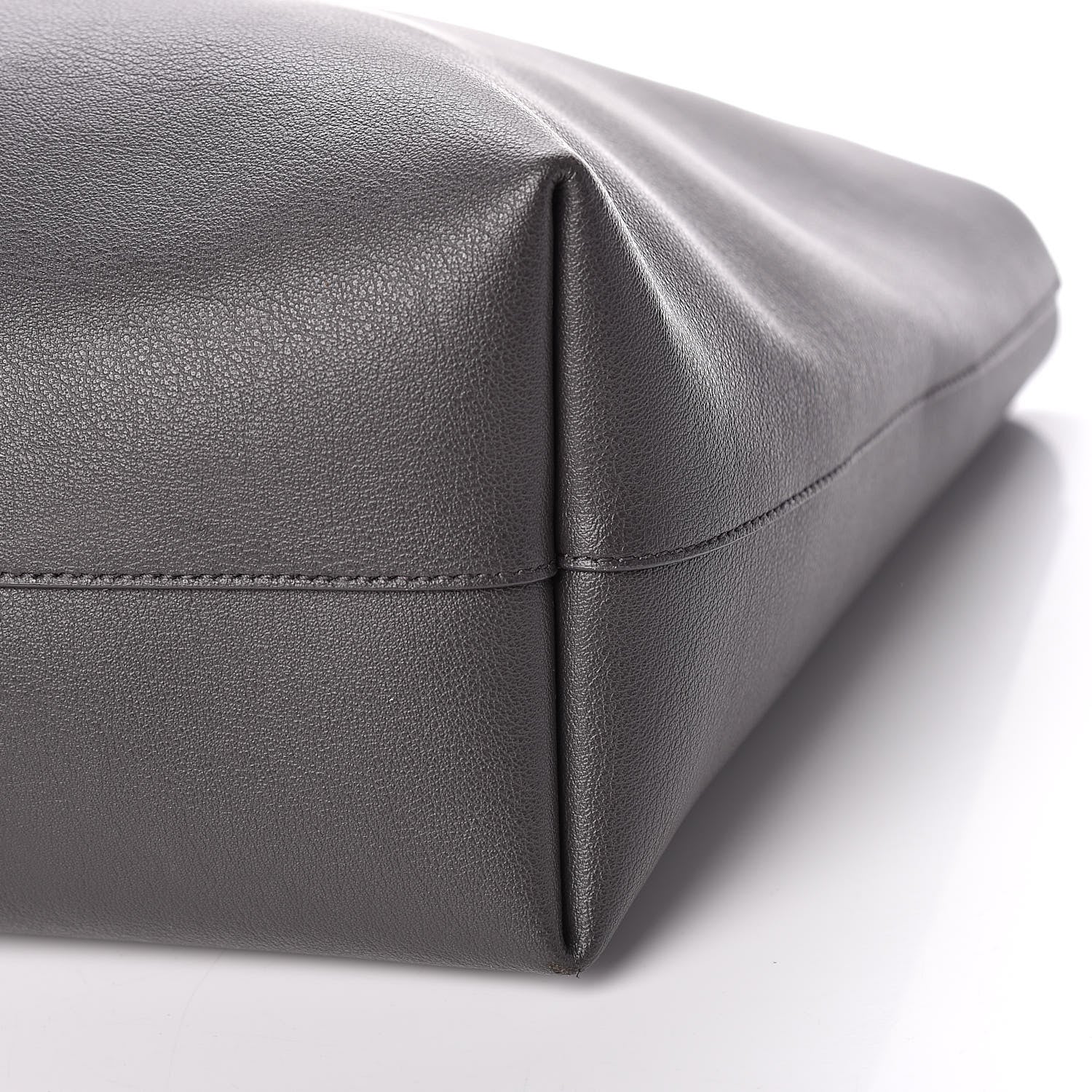 Saint Laurent Calfskin Large Shopping Tote Asphalt 7 of 12