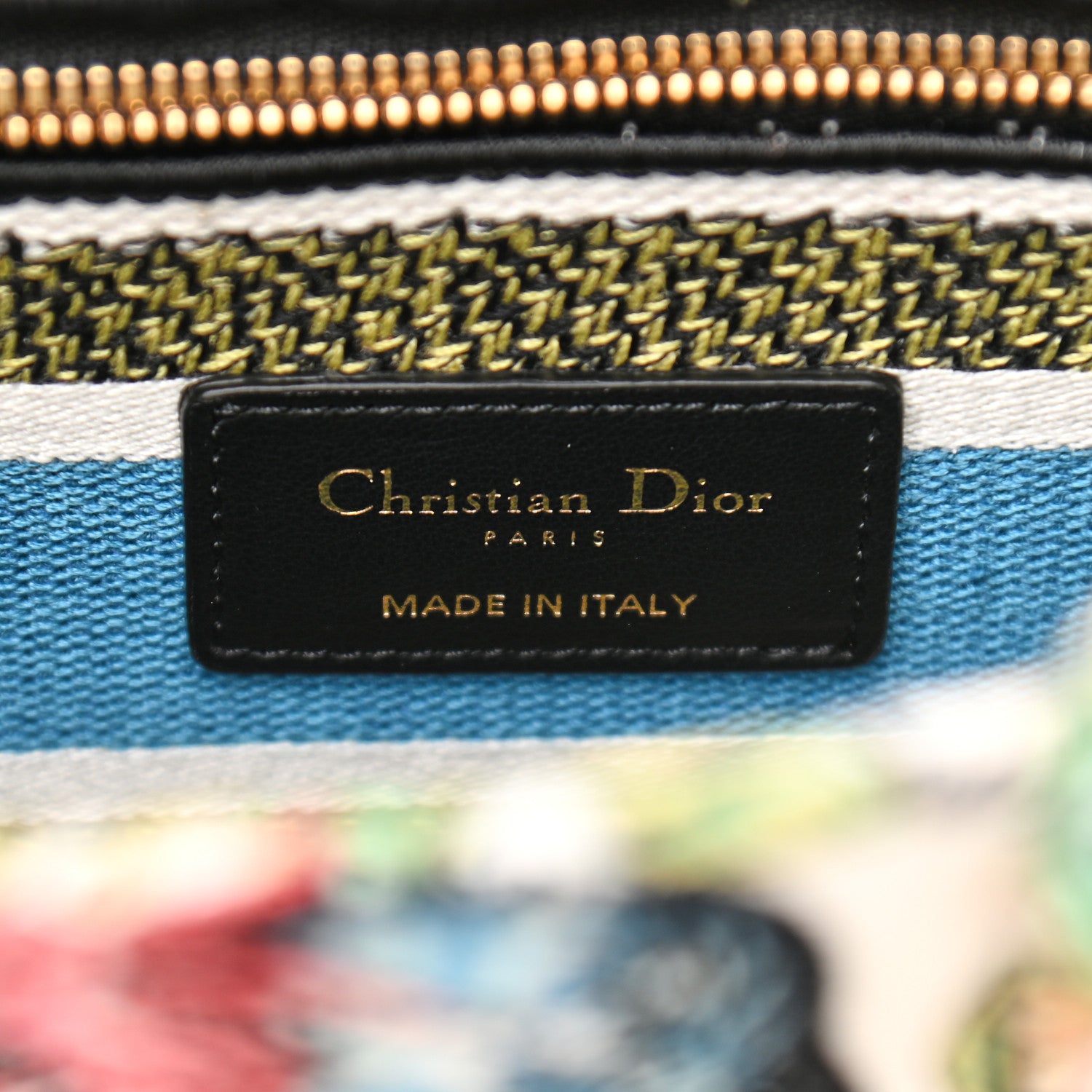 Christian Dior Canvas D-Constellation Embroidered Medium Lady D-Lite Latte Multicolor 6 of 9