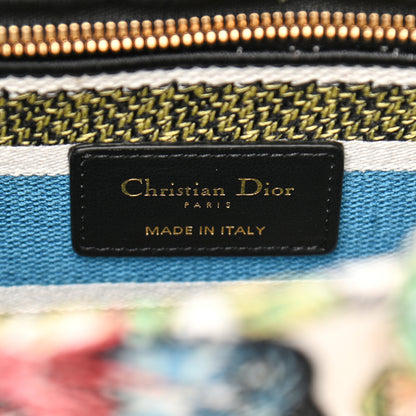 Christian Dior Canvas D-Constellation Embroidered Medium Lady D-Lite Latte Multicolor 6 of 9
