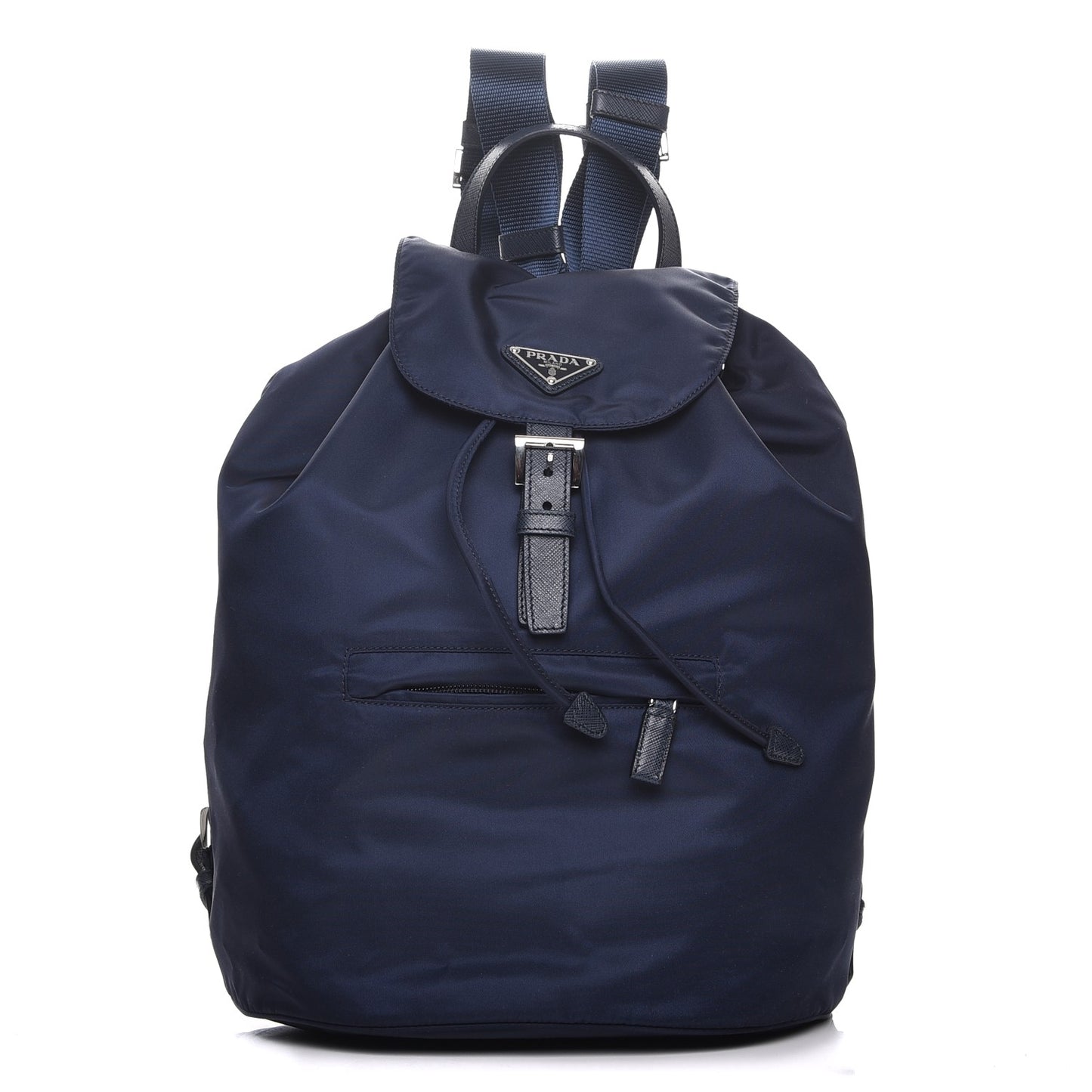 Nylon Vela Saffiano Medium Cinch Backpack Baltico