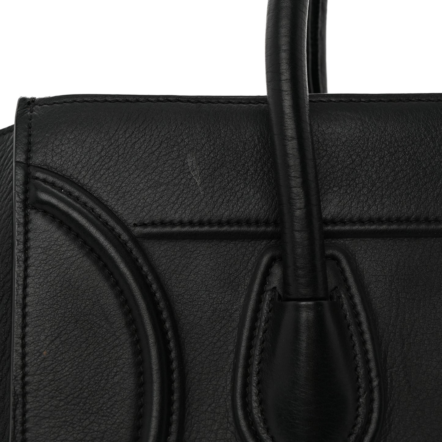 Smooth Calfskin Medium Phantom Luggage Black
