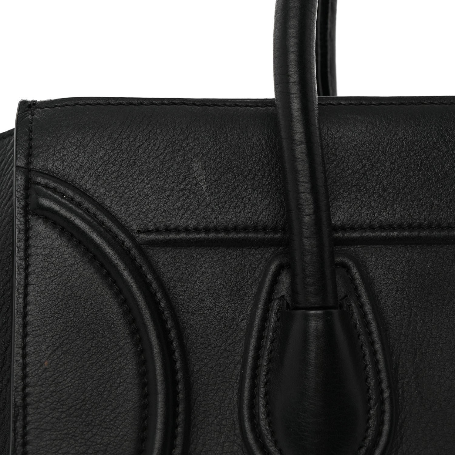 Celine Smooth Calfskin Medium Phantom Luggage Black 11 of 12